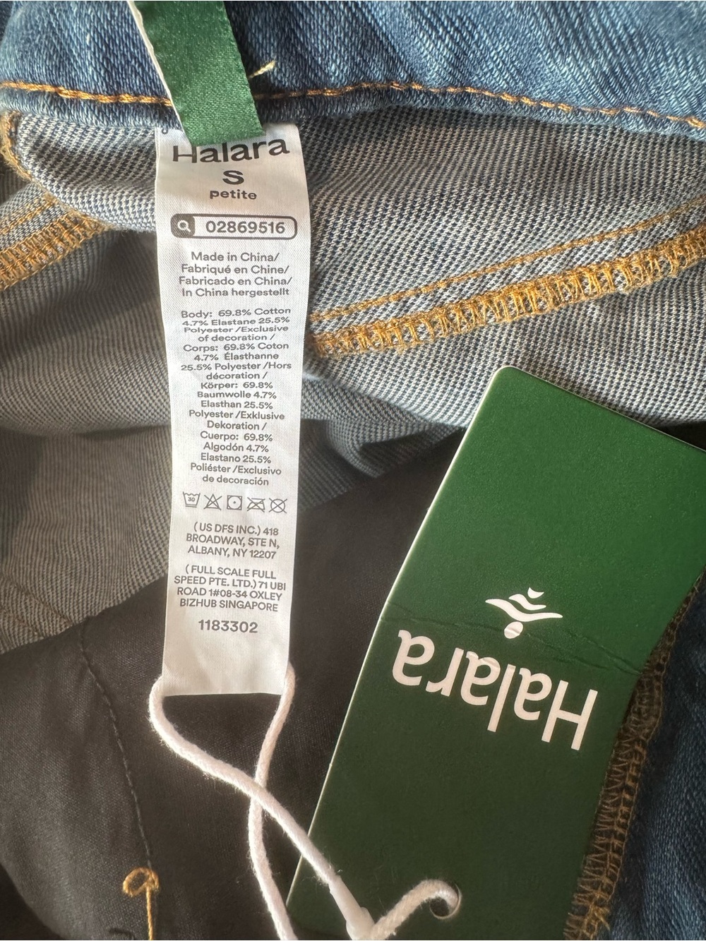NWT Halara Flex Asymmetric Low Rise Wide Leg Jeans Size S Petite - Picture 5 of 6